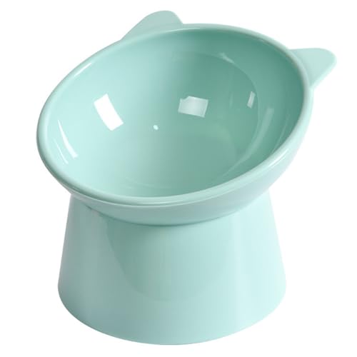 Kippbarer Futternapf, erhöhter Katzennapf, ergonomisch, Anti-Erbrechen, Kunststoff, rutschfest, für flache Katzen von Generic