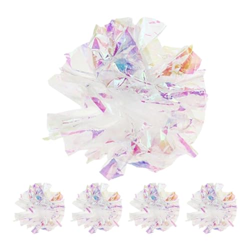 Klangball aus Papier für Katzen - 5 Stück klingelnde Bunte Bälle aus Papier, Interaktives Trainingsspielzeug für Kätzchen | leichtes und einfach zu tragendes Katzenspielzeug für Hauskatzen Klangball aus Papier für Katzen - 5 Stück klingelnde Bunte Bälle aus Papier, Interaktives Trainingsspielzeug für Kätzchen | leichtes und einfach zu tragendes Katzenspielzeug für Hauskatzen von Generic