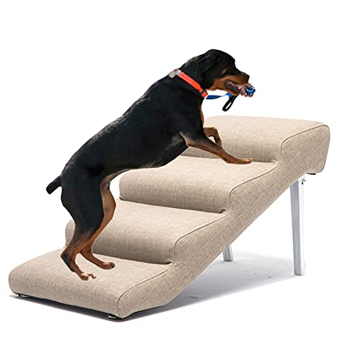 Klappbare Haustierrampe für hohe Betten, Couchen, große Hunde und Katzen, Tragkraft 200 Pfund – wasserdichte, rutschfeste Hundetreppe für Schlafzimmer, Wohnzimmersofa und Innenfenster, Hellb Klappbare Haustierrampe für hohe Betten, Couchen, große Hunde und Katzen, Tragkraft 200 Pfund – wasserdichte, rutschfeste Hundetreppe für Schlafzimmer, Wohnzimmersofa und Innenfenster, Hellb von Generic