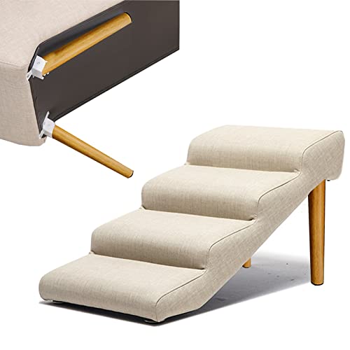 Klappbare Hundetreppe, Hochbett, Leder-Haustiertreppe für hohe Betten, große Hunde und Katzen, Hunderampen für kleine Hunde, SUV-Seitentür, Tragkraft 90 kg, rutschfeste Unterseite,Beige-72x Klappbare Hundetreppe, Hochbett, Leder-Haustiertreppe für hohe Betten, große Hunde und Katzen, Hunderampen für kleine Hunde, SUV-Seitentür, Tragkraft 90 kg, rutschfeste Unterseite,Beige-72x von Generic