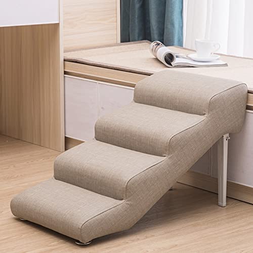Klappbare Hundetreppe für hohe Betten und große Hunde, 4-stufige Hunderampe für Couch, mittelgroße Hunde und Katzen, Haustiertreppe für drinnen und draußen zu Hause oder auf Reisen, Tragkra Klappbare Hundetreppe für hohe Betten und große Hunde, 4-stufige Hunderampe für Couch, mittelgroße Hunde und Katzen, Haustiertreppe für drinnen und draußen zu Hause oder auf Reisen, Tragkra von Generic