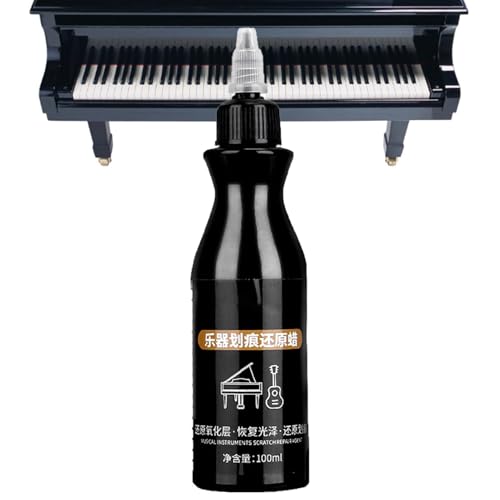 Klavierverbindung Kratzentferner - Shine Enhancing Formel, Wirbelkorrektur Gel | Beenden Sie Glättungscreme, Musikinstrumentenpolitur, ideal für die täglichen Reinigungsrituale Klavier Aussehen oder D von Generic