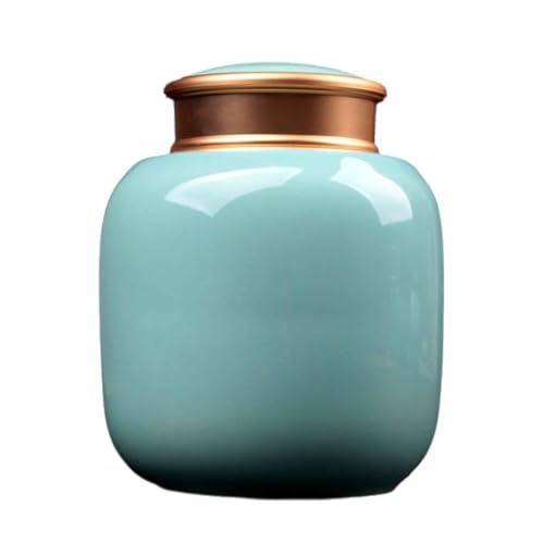 Kleine Hunde Urne Hund Urnen Mini Urne Katze Tierurnen Für Hunde Tierurne Bestattung Katzenurne Doppelter Deckel Innen Und Außen Gewindedesign Für Gute Abdichtung (Blue,550 ml) von Generic