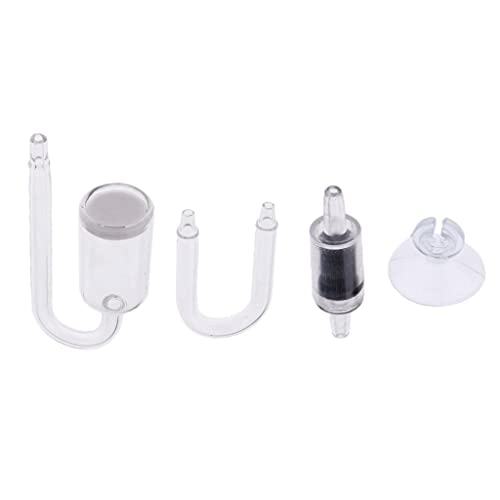 Kleine Mundbecher Set von 4 – Aquarium Fisch Tank CO2 Diffusor Kohlendioxid Reaktor + Rückschlagventil + U-Form Glasrohr + Sauger Kleine Mundbecher Set von 4 – Aquarium Fisch Tank CO2 Diffusor Kohlendioxid Reaktor + Rückschlagventil + U-Form Glasrohr + Sauger von Generic