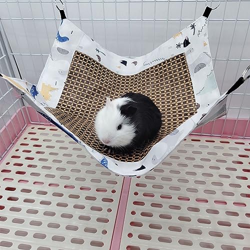 Kleine Tier Hängematte Kühlmatte, Rattan Easy Installation Sommerkühlung Hamster Hängematte Wärme Dissipation für Nagetier für Hamster für Frettchen (Dinosaurier) von Generic