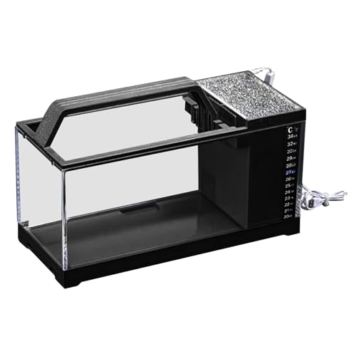 Kleines Aquarium | Aquarium-Kit | Smartes LED-Fischtank-Set mit leisem Filter und Pumpe | kleines Desktop-Aquarium für Schlafzimmer, Wohnzimmer und Heimdekoration – einfache Einrichtung, stilvoller Kleines Aquarium | Aquarium-Kit | Smartes LED-Fischtank-Set mit leisem Filter und Pumpe | kleines Desktop-Aquarium für Schlafzimmer, Wohnzimmer und Heimdekoration – einfache Einrichtung, stilvoller von Generic