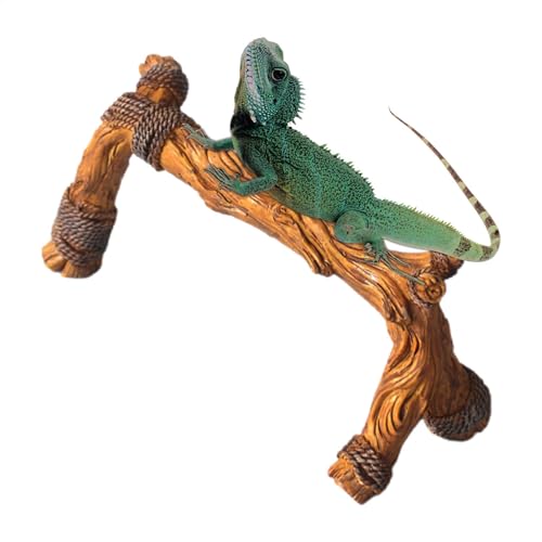 Klettermassen Kletterzweige - Rankzweige für Reptilien aus , natürliche Textur Kletterbaumzweig für Schildkröten, Frösche, Chamäleons, Eidechsen, Schlangen von Generic