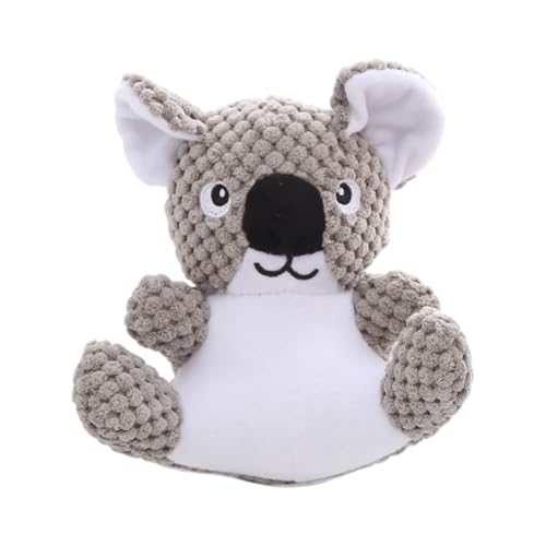 Koala-Plüschtier, quietschendes Hundespielzeug, Hundespielzeug für Aggressive Kauer, Simulation, waschbares Plüschtier für kleine, mittelgroße und große Welpen und alle Rassen Pzy263 (Grey, 17x15cm) von Generic