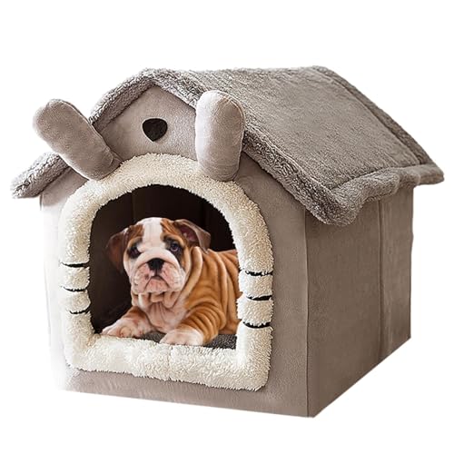 Komfortable Haustierhütte – Leichter Unterschlupf für Haustiere, warmer Winter-Zwinger für kleine Hunde, vier Jahreszeiten, -Zwinger, abnehmbar und waschbar, Katzenbett, verrückt von Generic