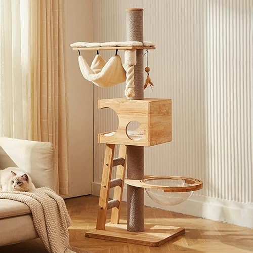 Kratzbaum, Katzenturm, Katzenklettergerüst, Kleiner Katzenstreu-Katzenbaum, integrierter Katzenrahmen, nimmt keinen Raum EIN, Kapsel-Katzenbaum, Eigentumswohnungs-Kratzbaum, Indoor-Klettern von Generic