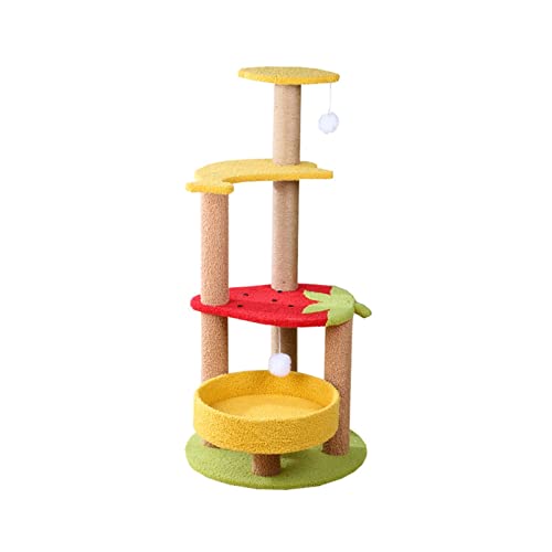 Kratzbaum, Katzenturm, Obstkatzen-Klettergerüst, dreistufiges Katzenstreu, EIN Katzenrahmen, Katzenspielzeug, Katzenkratzbaum, Heimtierbedarf, Katzenbaum, Eigentumswohnung, Kratzbaum, Indoor von Generic