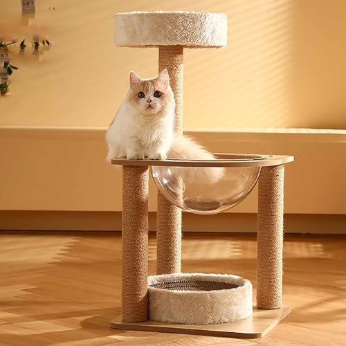 Kratzbaum, Katzenturm für Hauskatzen, mehrstufiges Katzen-Aktivitätszentrum mit Kratzbäumen und Brett, Raumkapsel-Neststange für Kätzchen/Katzen Kratzbaum, Katzenturm für Hauskatzen, mehrstufiges Katzen-Aktivitätszentrum mit Kratzbäumen und Brett, Raumkapsel-Neststange für Kätzchen/Katzen von Generic