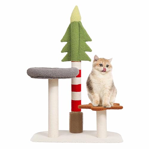 Kratzbaum, Katzenturm mit Sisal-Kratzbaum, Hängematte, Plüschplattform, kletternder Natur-Kratzbaum für Zimmerkatzen, grün Kratzbaum, Katzenturm mit Sisal-Kratzbaum, Hängematte, Plüschplattform, kletternder Natur-Kratzbaum für Zimmerkatzen, grün von Generic