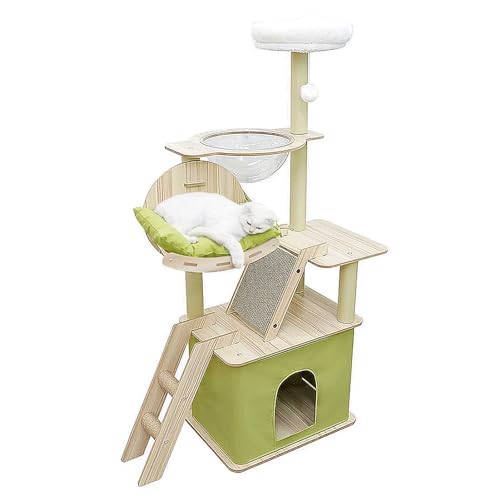 Kratzbaum-Kratzspielzeug für Katzen zum Entspannen, Spielen und Ausruhen, Katzenwohnung mit Sisal-Kratzstämmen, mehrstufiger Katzenturm für Hauskatzen Kratzbaum-Kratzspielzeug für Katzen zum Entspannen, Spielen und Ausruhen, Katzenwohnung mit Sisal-Kratzstämmen, mehrstufiger Katzenturm für Hauskatzen von Generic