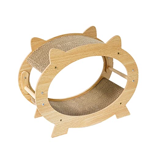 Kratzbaum für Katzen, Haus-Design, Katzenkratzer für Indoor-Katzen – Katzenkratzbaum Lounge Bett mit 2 Kratzbrett-Pads, Katzenkratzrampe, Katzen-Kratzspielzeug Feilen Nägel, Katzenliebhaber von Generic