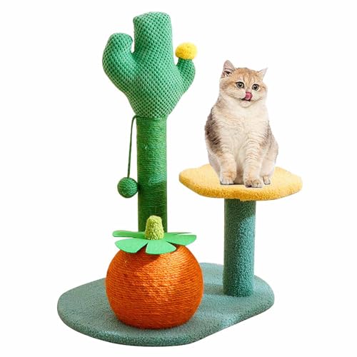 Kratzbaum für Wohnungskatzen, 78 cm Katzenturm mit großer gepolsterter Sitzstange, Kätzchenhaus, Katzenkratzbaum klein, grün Kratzbaum für Wohnungskatzen, 78 cm Katzenturm mit großer gepolsterter Sitzstange, Kätzchenhaus, Katzenkratzbaum klein, grün von Generic