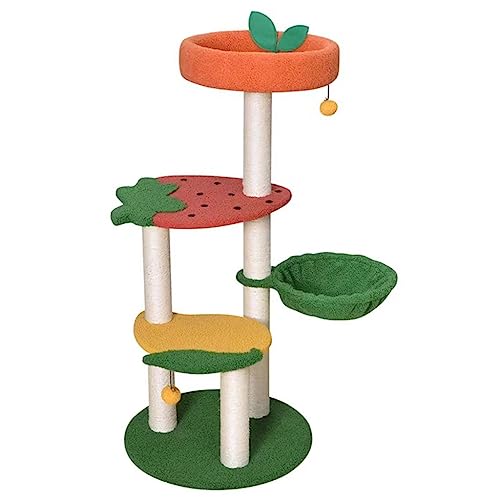 Kratzbaum für große Katzen, robust, Katzen-Klettergerüst, mehrschichtiger Wassermelonen-Mango-Katzenbaum, Haustierbedarf, Katzenkratzbaum von Generic