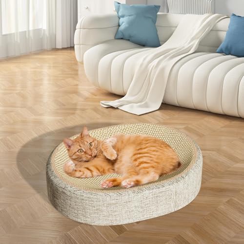 Kratzbrett Für Katzen | Indoor Kratzbrett Für Hauskatzen,Sisalgeflochtene Pappe Katzenmöbel Wohnzimmer Schlafzimmer Boden Ecken von Generic