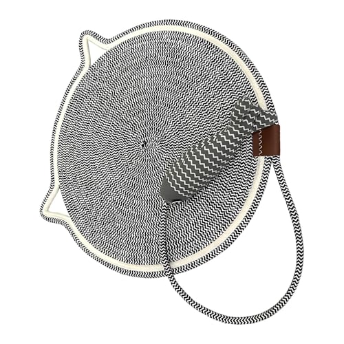 Kratzbrett für Katzen, Katzenkratzbrett,Katzenspielzeug Kratzteppichmatte - Kratzmatte, robuster Katzenkratzer aus Baumwollseil, rutschfest, für Katzenliebhaber Kratzbrett für Katzen, Katzenkratzbrett,Katzenspielzeug Kratzteppichmatte - Kratzmatte, robuster Katzenkratzer aus Baumwollseil, rutschfest, für Katzenliebhaber von Generic