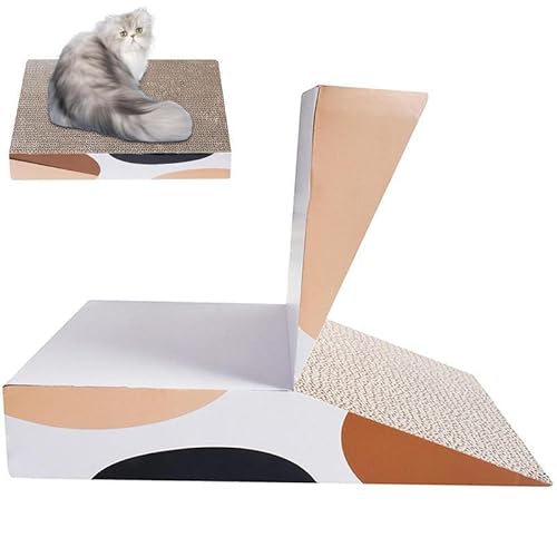 Kratzbrett für Katzen, Wellpapier, Kratz-Karton, Spielzeug, faltbar, schützt Möbel, Katzenminze, Haustier-Katzenspielzeug Kratzbrett für Katzen, Wellpapier, Kratz-Karton, Spielzeug, faltbar, schützt Möbel, Katzenminze, Haustier-Katzenspielzeug von Generic