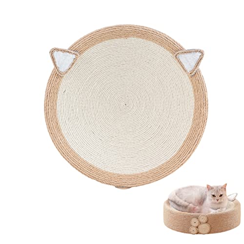 Kratzbrett für Katzen | Rundes Cat Sisal Roap Scratcher Lounge Bett | Kratzwerkzeuge für Katzenkrallen und zu Schutz von Möbeln Delr von Generic