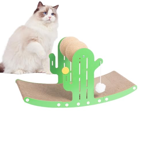 Kratzkaktus für Katzen | Kaktus Design Katze Kratzzubehör | Interessantes Katzenkratzspielzeug | Multifunktionales Shakable Indoor Pet Relaxing Toys mit Sisalball Kratzkaktus für Katzen | Kaktus Design Katze Kratzzubehör | Interessantes Katzenkratzspielzeug | Multifunktionales Shakable Indoor Pet Relaxing Toys mit Sisalball von Generic