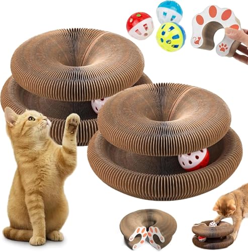 Kratzkokon, Tragbare Pet Cat Scratch Board, Tragbare Advanced Neu Katzen Kratzbrett, Zur Linderung Von Katzenangst, Intelligenzspielzeug Katzenspielzeug Für Katzen, Den Drinnen Und Draußen (2PCS) von Generic