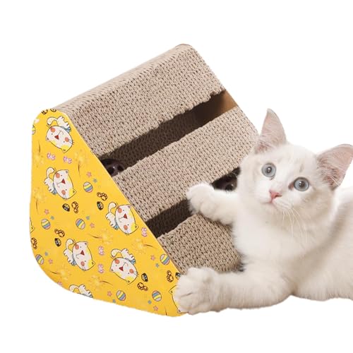 Kratzrampe aus Pappe für Katzen – Anti-Stress-Kratzbrett mit Klangglocke | Katzenkratzrampe Krallen schärfen, Kratzmatte zum Spielen, Ausruhen und Stress abbauen Kratzrampe aus Pappe für Katzen – Anti-Stress-Kratzbrett mit Klangglocke | Katzenkratzrampe Krallen schärfen, Kratzmatte zum Spielen, Ausruhen und Stress abbauen von Generic