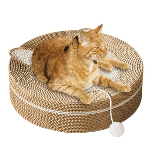 Kratzspielzeug für Katzen, Sisal-Katzenkratzer | Rundes Sisal-Kratzbrett für Haustierkatzen,Interaktives Brett zum Ausruhen und für körperliche Bewegung, Katze spielt Ball für Arbeitszimmer, Esszimmer Kratzspielzeug für Katzen, Sisal-Katzenkratzer | Rundes Sisal-Kratzbrett für Haustierkatzen,Interaktives Brett zum Ausruhen und für körperliche Bewegung, Katze spielt Ball für Arbeitszimmer, Esszimmer von Generic