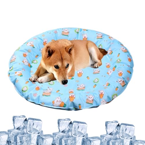 Kühlbetten für Hunde, rund, Gel, atmungsaktiv, rund, waschbare Pads für Welpen, Hundebetten, Kisten und Hundehütten Kühlbetten für Hunde, rund, Gel, atmungsaktiv, rund, waschbare Pads für Welpen, Hundebetten, Kisten und Hundehütten von Generic