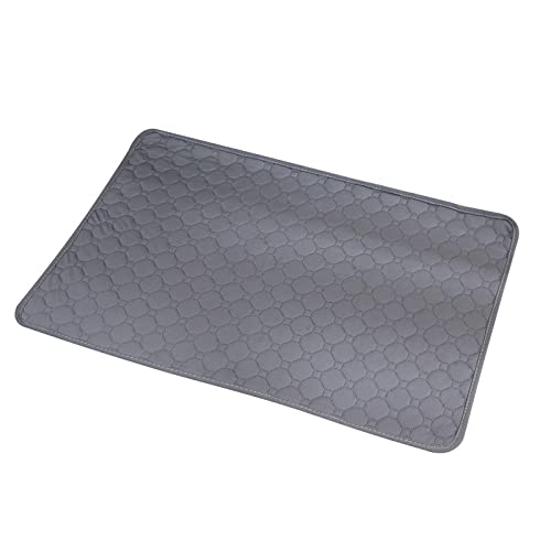 Kühlmatte Hund Haustier-urin-pad, Waschbare Hundewindel, rutschfest, Wasserabsorbierend, Leicht Zu Trocknen, Katzentraining, Wiederverwendung, Haustier-urin-pad, Grau, XXL (150 X 90 cm) von Generic