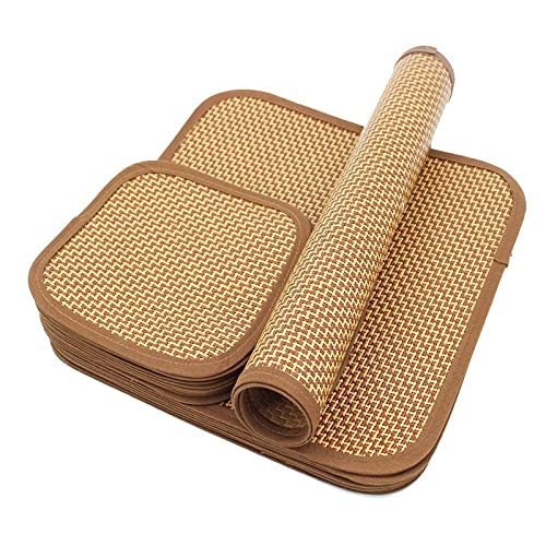 Kühlmatte Hund Kühlmatte Für Hunde Haustier-eiskühlmatte Sommermatte Hundekühlmatte Waschbare Rattanmatte Erfrischungsmatte, Rattan-haustiermatte, 50 * 65 cm von Generic