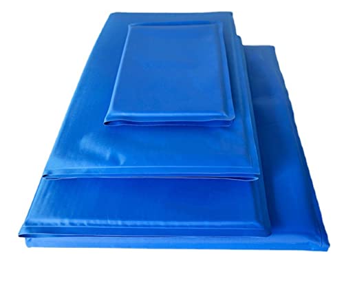 Kühlmatte Hund Kühlmatte Für Hunde Haustier-eismatte Hundematte Wassermatte Sommerkühlung Hundematte Sommerwasserbett Sofa Sitzende Schlafmatte, Blau Größe M 40 * 50 cm von Generic