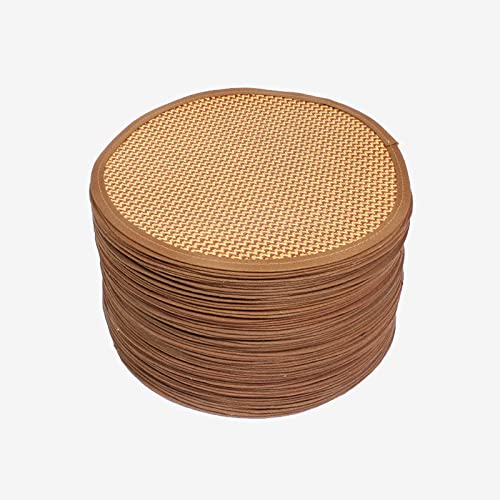 Kühlmatte Hund Kühlmatte Für Hunde Haustiermatte, Strohmatte, Hundematte, Rattan-bambusmatte, Sommer-eismatte, Passende Hundehütte, Rund/oval, 20 X 20 cm von Generic