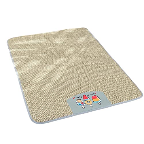 Kühlmatte Hund Kühlmatte Für Hunde Haustiermatte Für Hunde Zum Schlafen Mit Zwingermatte Anti-rutsch-Anti-beißmatte Aus Rattan Für Sommer- Und Sommerkatzen, EIS, XXL: 120 * 90 Kühlmatte Hund Kühlmatte Für Hunde Haustiermatte Für Hunde Zum Schlafen Mit Zwingermatte Anti-rutsch-Anti-beißmatte Aus Rattan Für Sommer- Und Sommerkatzen, EIS, XXL: 120 * 90 von Generic