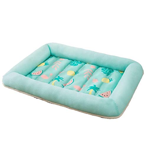 Kühlmatte Hund Kühlmatte Für Hunde Hundehütte Sommer EIS Seide Hundehütte Teddy Hund Katzenhütte Sommer Eismatte Hundematte Heimtierbedarf, Rechteckig Grün, L70*52 * 8cm Kühlmatte Hund Kühlmatte Für Hunde Hundehütte Sommer EIS Seide Hundehütte Teddy Hund Katzenhütte Sommer Eismatte Hundematte Heimtierbedarf, Rechteckig Grün, L70*52 * 8cm von Generic