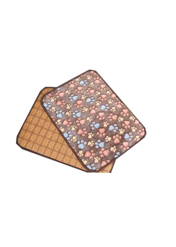 Kühlmatte Hund Kühlmatte Für Hunde Pet Supplies Hunde-eismatte Sommermatte Kühlmatte Teddy Corgi Zwinger Katzenkissen Hundematte, Dark Coffee, XL von Generic