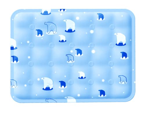 Kühlmatte Hund Kühlmatte Für Hunde Sommer-Auto-Kissen Haustier-EIS-pad-Gel-weiches EIS-pad-hundematte-Katzen-EIS-Nest-schlafunterlage-kühlkissen, Himmelblauer Eisbär, 50 * 60 cm Kühlmatte Hund Kühlmatte Für Hunde Sommer-Auto-Kissen Haustier-EIS-pad-Gel-weiches EIS-pad-hundematte-Katzen-EIS-Nest-schlafunterlage-kühlkissen, Himmelblauer Eisbär, 50 * 60 cm von Generic