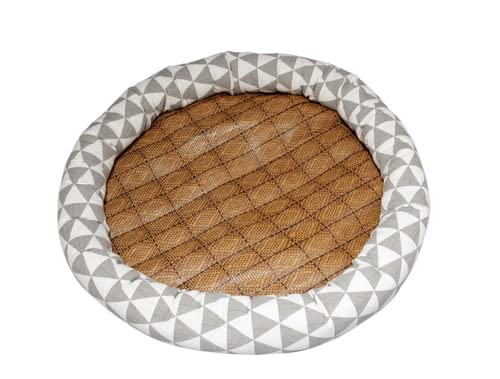 Kühlmatte Hund Kühlmatte Für Hunde Sommer Katzenhütte Rattan Leinenmatte Zwinger Hundehütte Vier Jahreszeiten Universal-antihaftmatte Antihaft-haustierbedarf, Graues Dreieck, 40 cm Kühlmatte Hund Kühlmatte Für Hunde Sommer Katzenhütte Rattan Leinenmatte Zwinger Hundehütte Vier Jahreszeiten Universal-antihaftmatte Antihaft-haustierbedarf, Graues Dreieck, 40 cm von Generic