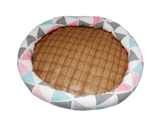 Kühlmatte Hund Kühlmatte Für Hunde Sommer Katzenzwinger Rattan Leinenmatte Zwinger Hundehütte Vier Jahreszeiten Universal-antihaftmatte Antihaft-tierbedarf, Rosa Dreieck, 40cm Kühlmatte Hund Kühlmatte Für Hunde Sommer Katzenzwinger Rattan Leinenmatte Zwinger Hundehütte Vier Jahreszeiten Universal-antihaftmatte Antihaft-tierbedarf, Rosa Dreieck, 40cm von Generic