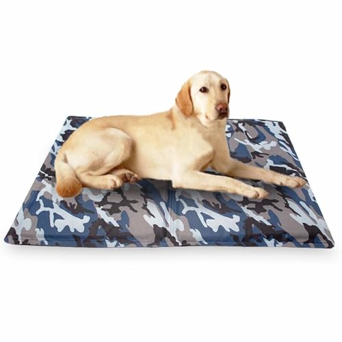 Kühlmatte Hund - Selbstkühlend Kratzfest Faltbar - Ideal für Katzen und Hunde (Welpen, Mittelgroßer Hund, Extra Große Hunde) - Antihaft & Leicht zu Reinigen (Armee Camouflage, XX-Large) von Generic