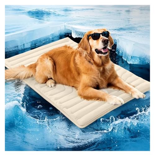 Kühlmatte für Hunde selbstkühlend Ungiftiges Gel Doppelseitiger Kühlstoff Maschinenwaschbar Selbstkühlendes Kühlbett Geeignet für zu Hause und unterwegs(XL-150X101cm) von Generic