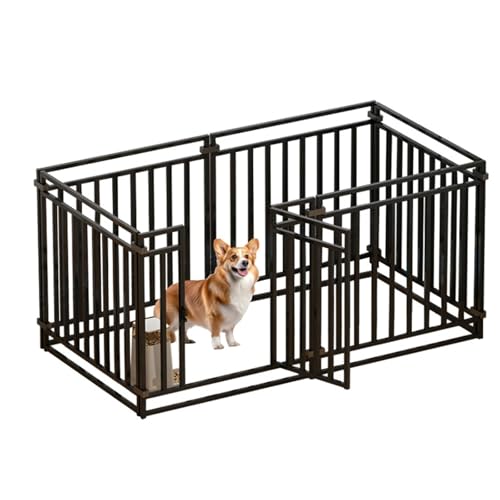 Laufstall, Hundekäfig, Laufstall, Hochleistungs-Hundekiste, Innen-Hundezaun, Extra Großer Raum(180 * 60 * 60cm-9pcs) von Generic