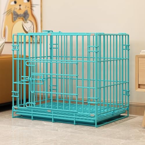Laufstall, Hundekäfig, Laufstall, Käfige Indoor Groß Klappbar(Blue,60 * 42 * 50cm) von Generic