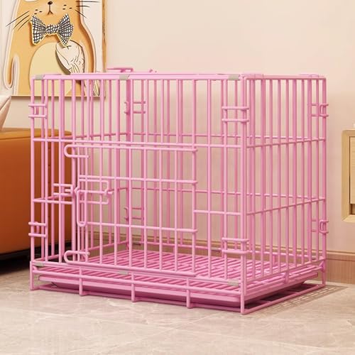 Laufstall, Hundekäfig, Laufstall, Käfige Indoor Groß Klappbar(Red,50 * 35 * 42cm) von Generic