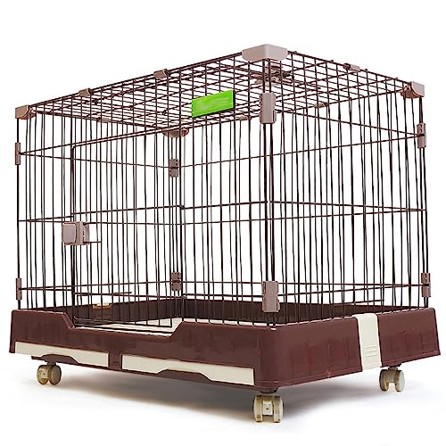 Laufstall, Hundekäfig, Laufstall, Kisten for mit 360° drehbaren Rollen(Coffee Color) von Generic