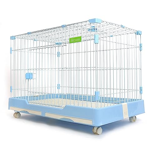 Laufstall, Hundekäfig, Laufstall, Kisten for mit 360° drehbaren Rollen(Light Blue) von Generic