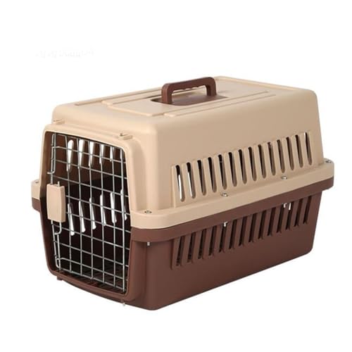 Laufstall, Hundekäfig, Laufstall, Reise-Hundebox, Versandbox, staubdicht, atmungsaktiv(Brown,81 * 57 * 59cm) von Generic