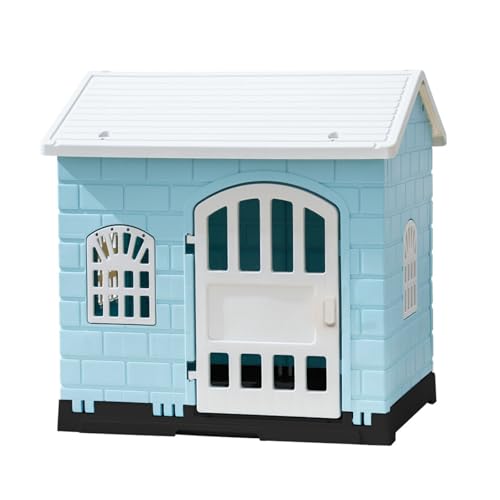 Laufstall, Hundekäfig, Laufstall, zusammenklappbare Hundebox, tragbare Hundebox for Zuhause(Blue) von Generic