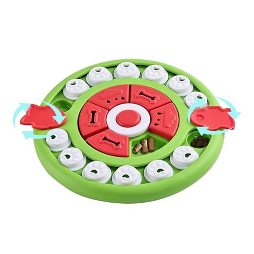 Leckerli-Puzzle-Spielzeug – Spannender Futterautomat, Rätsel mit verschiebbarem Fach | Interaktives Spiel gegen Langeweile, Hundespielzeug für Welpen, rutschfeste Unterseite, lebensmittelechtes Materi von Generic